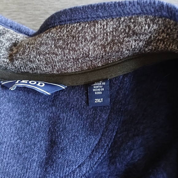 Izod Men's Blue Sweater NWT 2XL - Picture 4 of 4